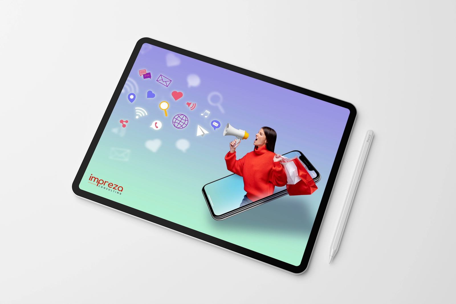 Tablet pro mockup in simple style1